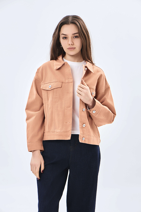 Женская ветровка короткая длина AW23W-DE004 фото